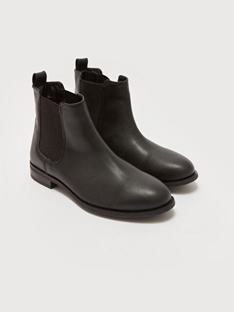 LCW STEPS Deri Görünümlü Kadın Bot - W38207Z8-HUC