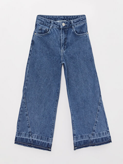 LCW Kids Wideleg Kız Çocuk Jean Pantolon - W38325Z4-SHK