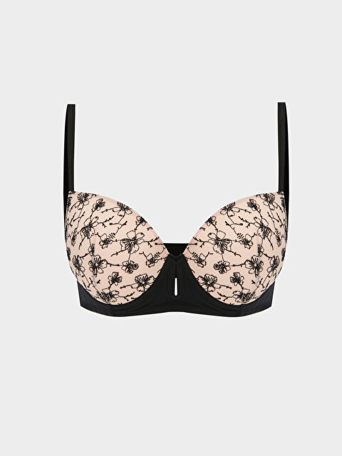 LCW DREAM Balenli Dolgusuz Dantelli Fantezi Tişört Sütyen - W38736Z8-LT9