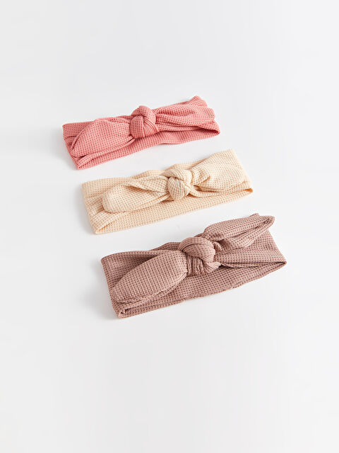 LCW baby Fiyonk Detaylı Kız Bebek Saç Bandı 3'lü - W39131Z1-RSS