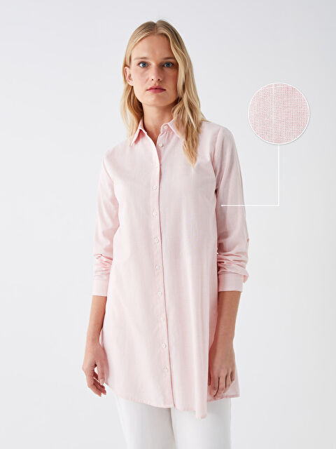 LCWAIKIKI Classic Plaid Long Sleeve Women's Shirt Tunic - W39421Z8-LNQ