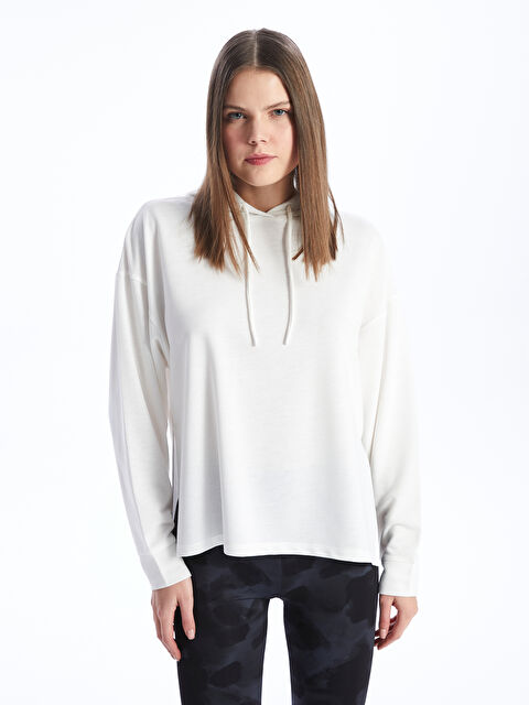 XSIDE ACTIVE Düz Uzun Kollu Kadın Hoodie - W39532Z8-EEW