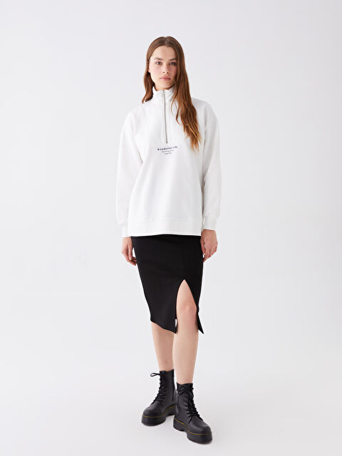 LCW Vision Kadın Dar Fit Düz Kalem Etek - W39587Z8-CVL