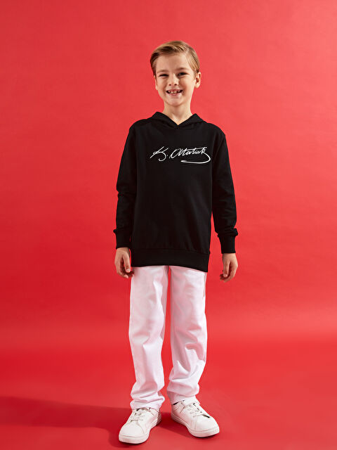 LCW Kids Beli Ayarlanabilir Lastikli Erkek Çocuk Pantolon - W39673Z4-JYX