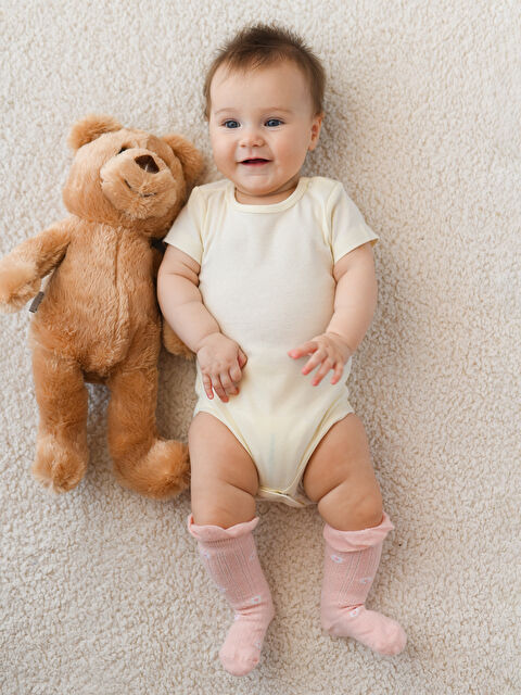 LCW baby Bisiklet Yaka Erkek Bebek Çıtçıtlı Body 5'li - W39980Z1-FDL