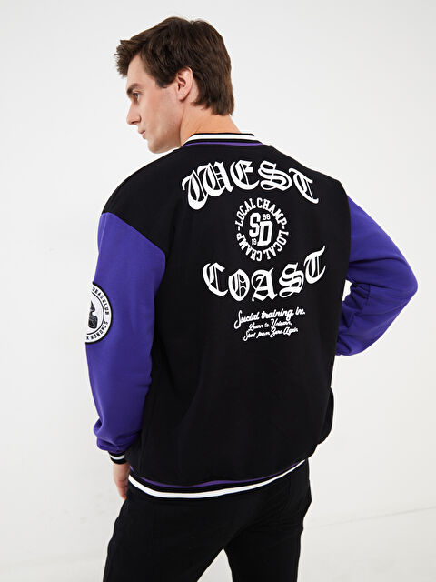 XSIDE Rahat Kalıp Uzun Kollu Erkek Kalın Kolej Ceket - W3AD60Z8-CVL