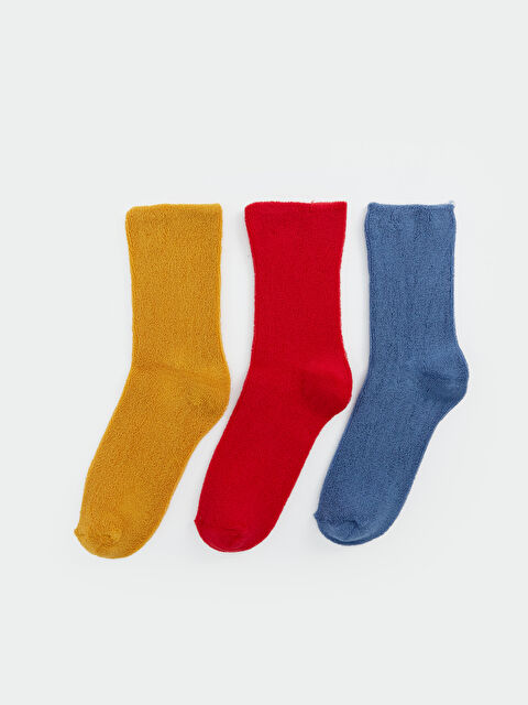 LCW Kids Basic Erkek Çocuk Havlu Soket Çorap 3'lü - W3AG96Z4-K00