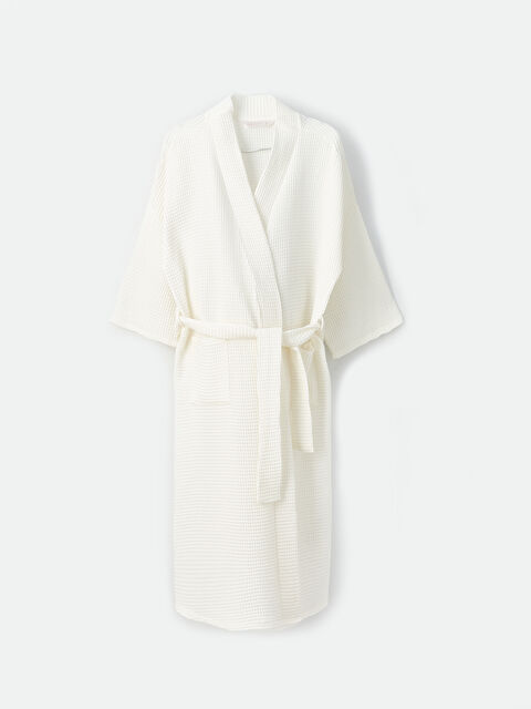 LCW DREAM Şal Yaka Kendinden Desenli Hamile Sabahlık - W3AH86Z8-FDU