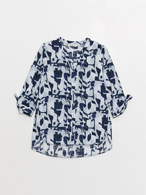 LCW Grace Kaçık Yaka Desenli Kadın Bluz - W3AI25Z8-LQQ