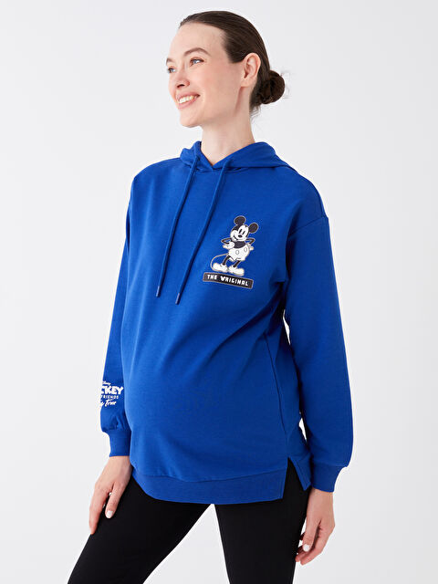 LCWAIKIKI Maternity Mickey Mouse Baskılı Uzun Kollu Hamile Hoodie - W3AN57Z8-VE9