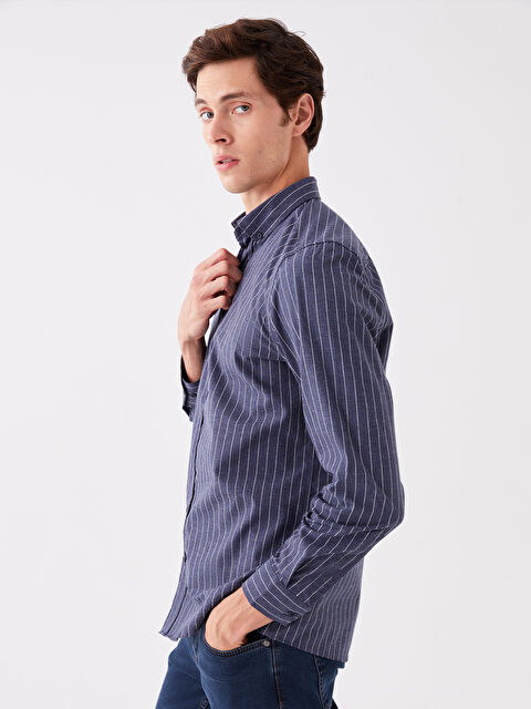 SOUTHBLUE Regular Fit Uzun Kollu Erkek Gömlek - W3AN63Z8-LGB