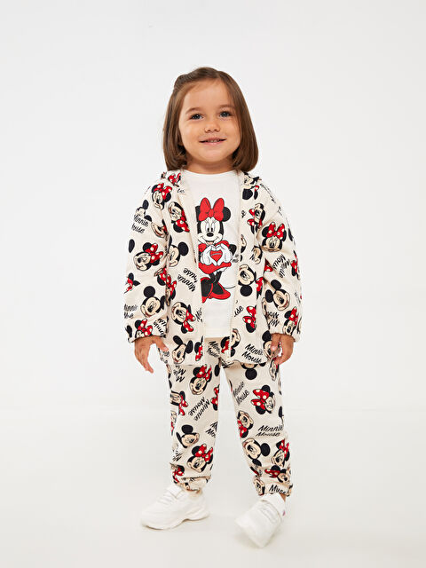 LCW baby Okulun Prensesi Hırka, Pantolon ve Tişört 3'lü Takım - W3AQ03Z1-LQB