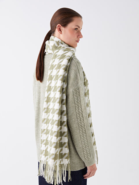 LCW ACCESSORIES Plaid Patterned Fringed Women's Scarf - W3AS48Z8-LM9