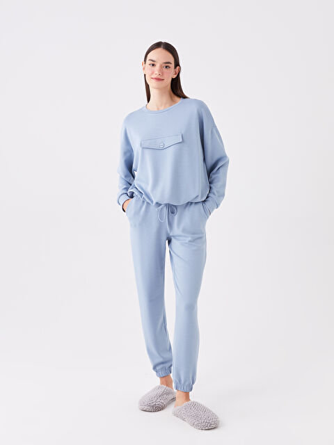 LCW DREAM Kadın Beli Lastikli Düz Jogger Pijama Altı - W3BJ48Z8-GLL