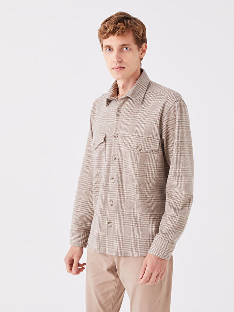 SOUTHBLUE Rahat Kalıp Uzun Kollu Ekose Erkek Gömlek - W3BL76Z8-LLL