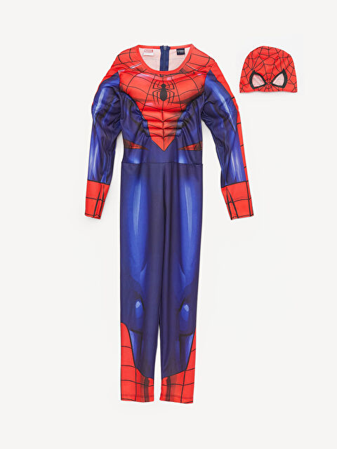 LCW Kids Bisiklet Yaka Spiderman Baskılı Uzun Kollu Erkek Çocuk Kostüm - W3BM17Z4-LTQ