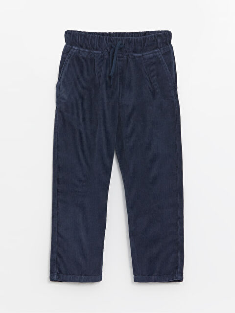 LCW Kids Comfortable Fit Elastic Waist Velvet Boy's Trousers - W3BO18Z4-HG0