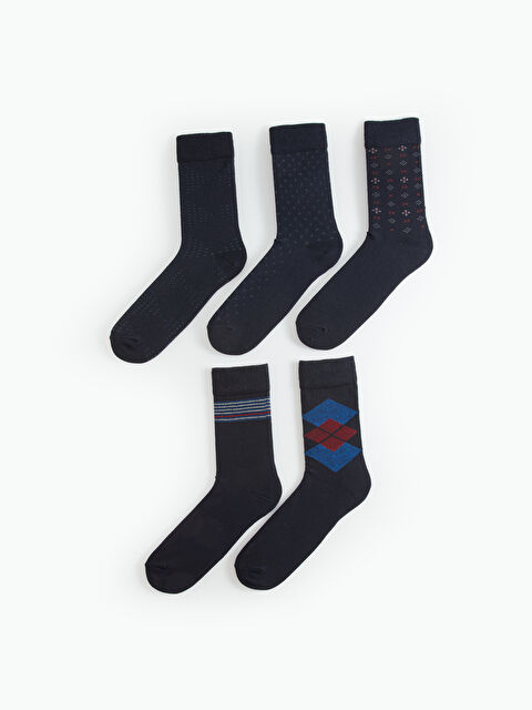 LCW ACCESSORIES Desenli Erkek Soket Çorap 5'li - W3BP47Z8-K00