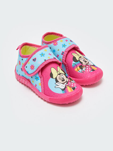 LCW STEPS Minnie Mouse Baskılı Kız Çocuk Panduf - W3BP98Z4-LRC