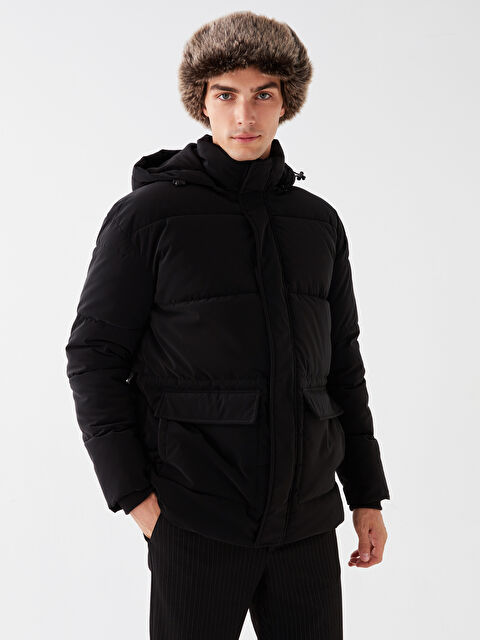 LCW Vision Standart Kalıp Kapüşonlu Erkek Şişme Mont - W3BS73Z8-CVL