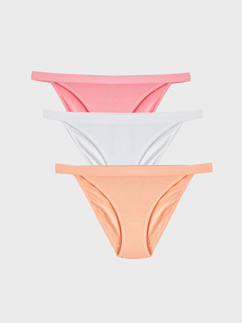 LCW Young Plain Bikini Knickers 3-pack - W3BV51Z8-G4T