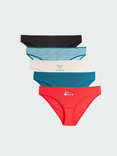 LCW Young Yılbaşı Temalı Bikini Külot 5'li - W3BY25Z8-LU7