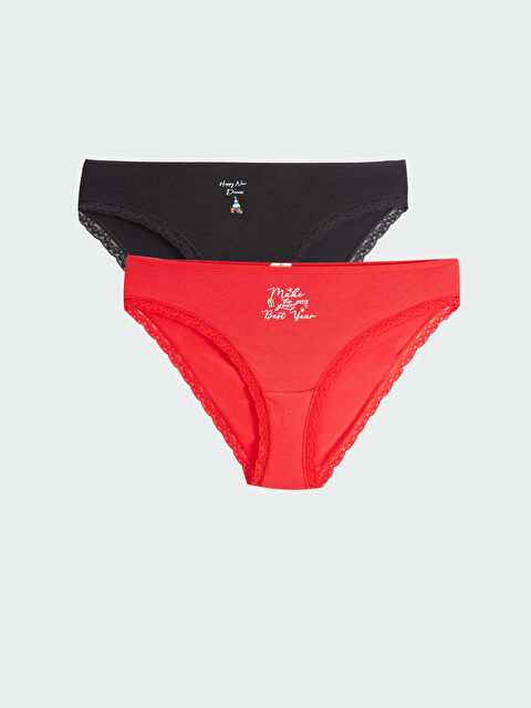 LCW Young New Year Themed Bikini Knickers 2 Pack - W3BY26Z8-GZX