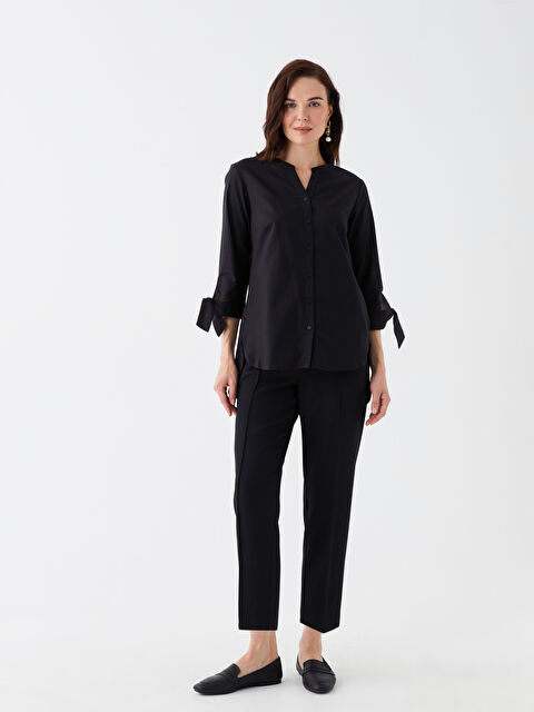 LCW Grace Beli Lastikli Standart Fit Kadın Pantolon - W3CA74Z8-CVL