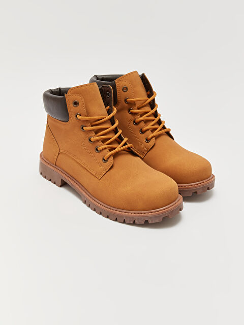LCW STEPS Bağcıklı Deri Görünümlü Erkek Bot - W3CB21Z8-CXS