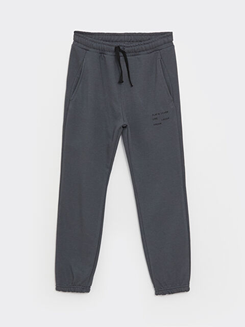 LCW Kids Elastic Waist Printed Boys' Jogger Sweatpants - W3CC35Z4-HFP