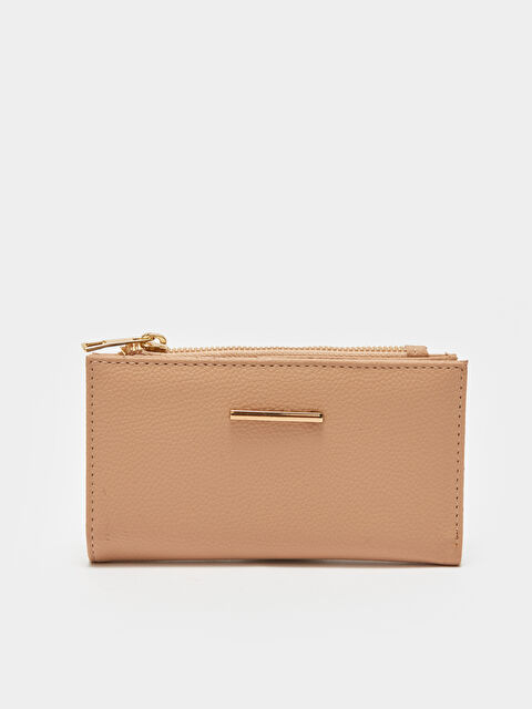 LCW ACCESSORIES Deri Görünümlü Kadın Cüzdan - W3CC46Z8-EGM