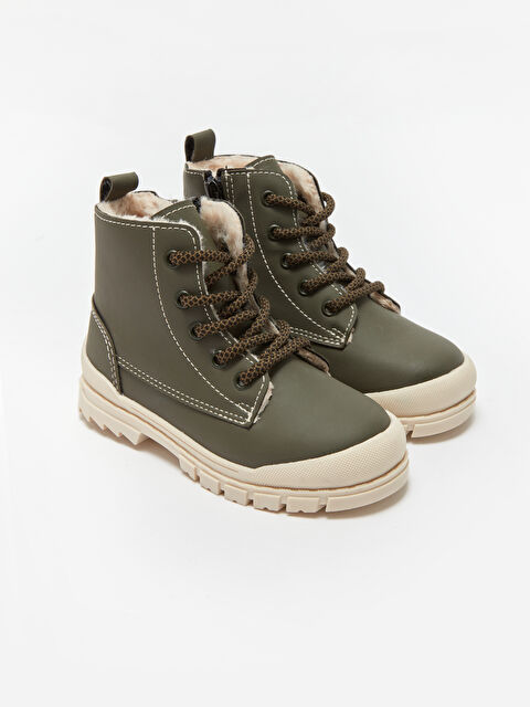 LCW STEPS Deri Görünümlü Erkek Bebek Bot - W3CE90Z1-VF8