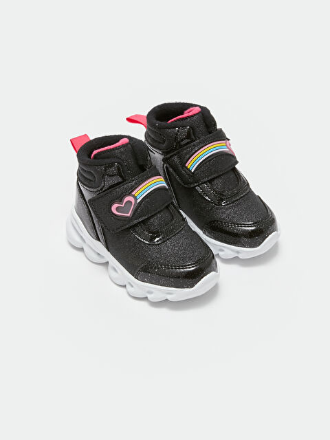 LCW STEPS Cırt Cırtlı Baskılı Tabanı Işıklı Kız Çocuk Bot