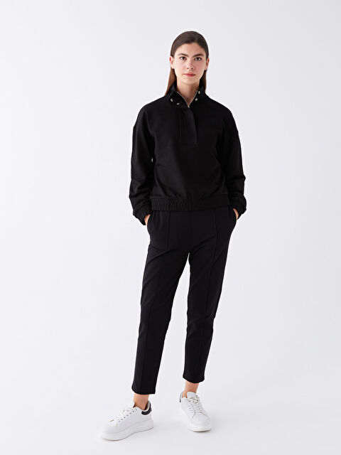 LCW Vision Kadın Beli Lastikli Düz Eşofman Altı - W3CI43Z8-CVL