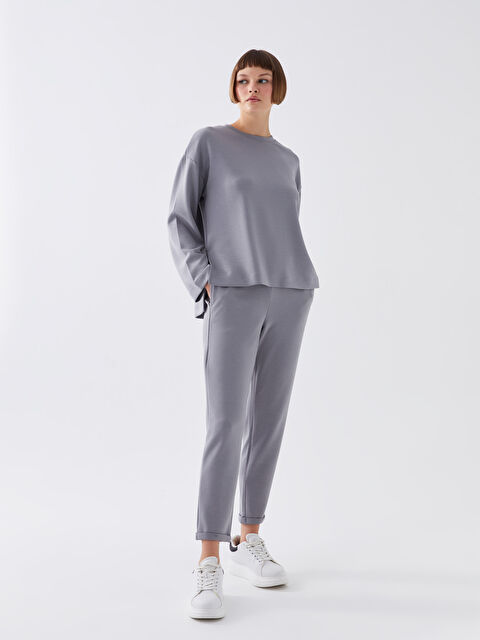 LCW Vision Kadın Beli Lastikli Düz Eşofman Altı - W3CI50Z8-R2L