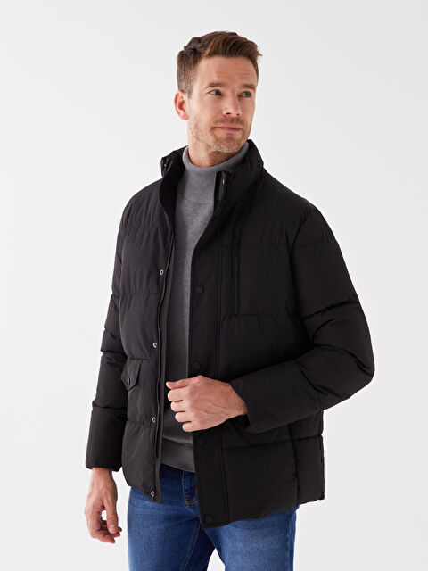 SOUTHBLUE Standart Kalıp Dik Yaka Erkek Mont - W3CI65Z8-CVL