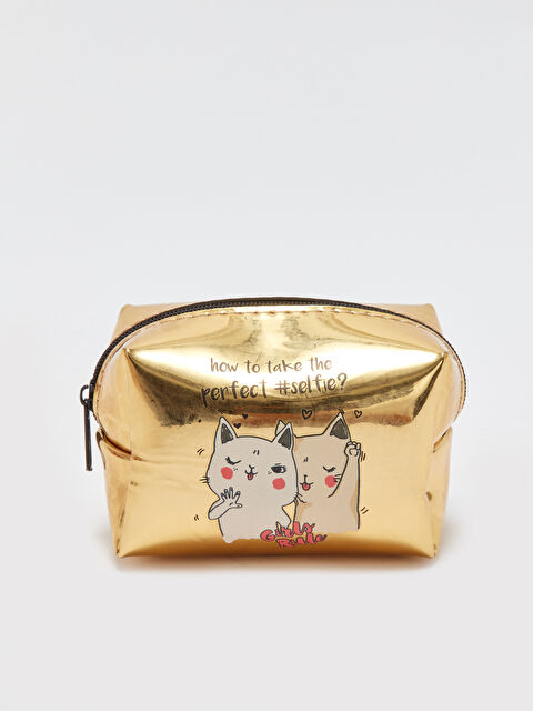 LCW ACCESSORIES Deri Görünümlü Baskılı Kadın Cüzdan - W3CL08Z8-GHW