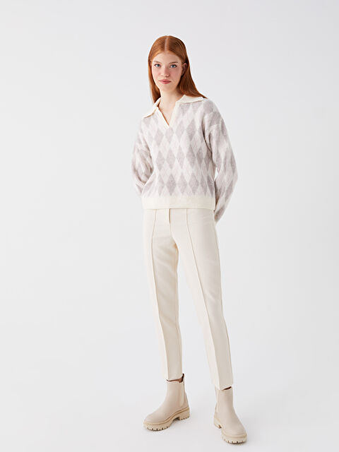 XSIDE Kadın Havuç Kesim Düz Pantolon - W3CN96Z8-VH8