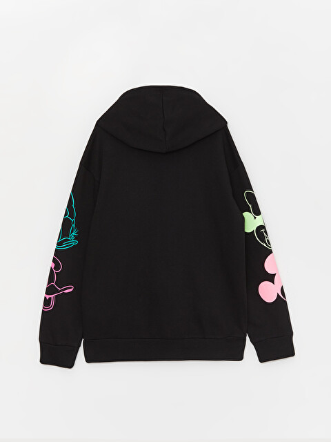 ミコワイ XSIDE Bisiklet Yaka Mickey Mouse Baskılı Kadın Tişört - S5DH30Z8