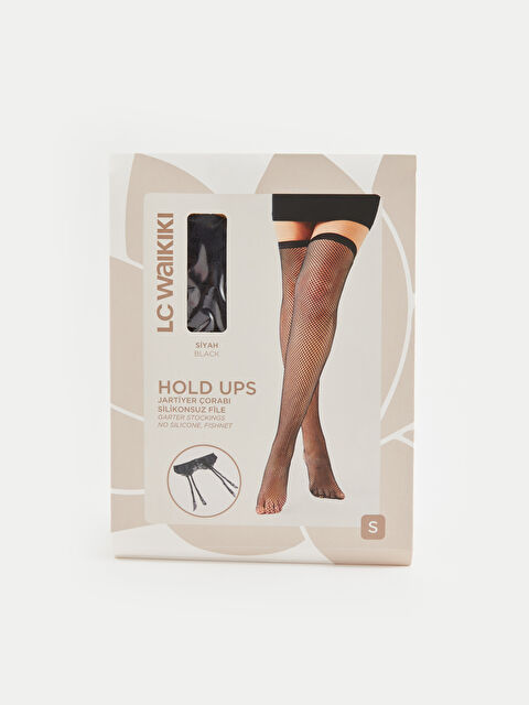 LCW DREAM File Detaylı Jartiyer Kemeri ve Jartiyer Çorabı Takım - W3CQ29Z8-CVL