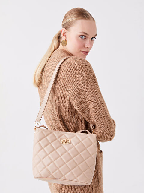 LCW ACCESSORIES Faux Leather Women’s Shoulder Bag - W3CQ79Z8-CR8