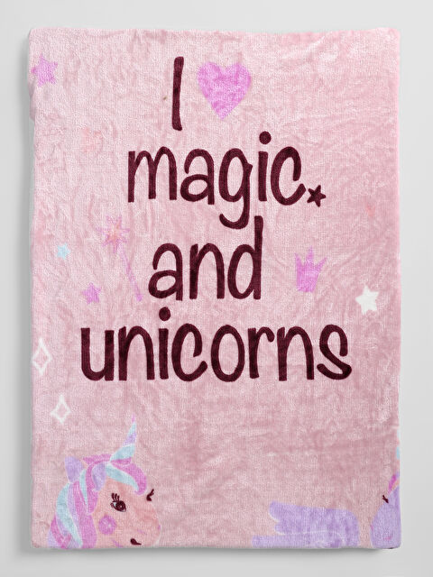 LCW HOME بطانية أطفال مطبوعة 150x200 سم - W3CV03Z4-F9C