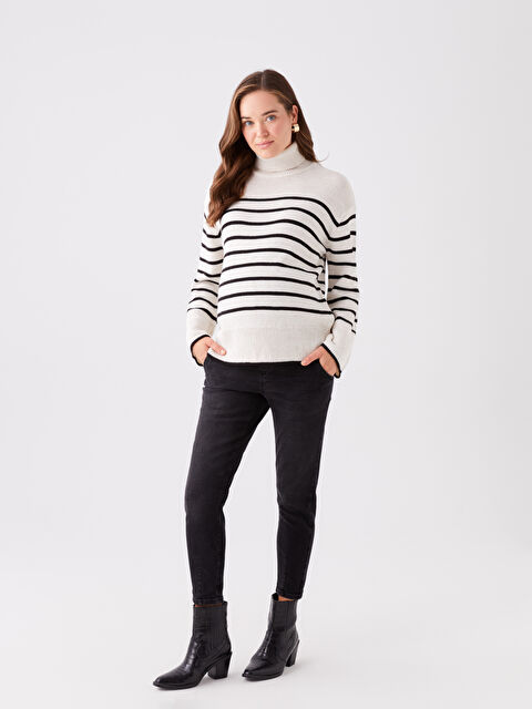 LCWAIKIKI Maternity Karın Panelli Balloon Fit Hamile Jean Pantolon - W3CV30Z8-326