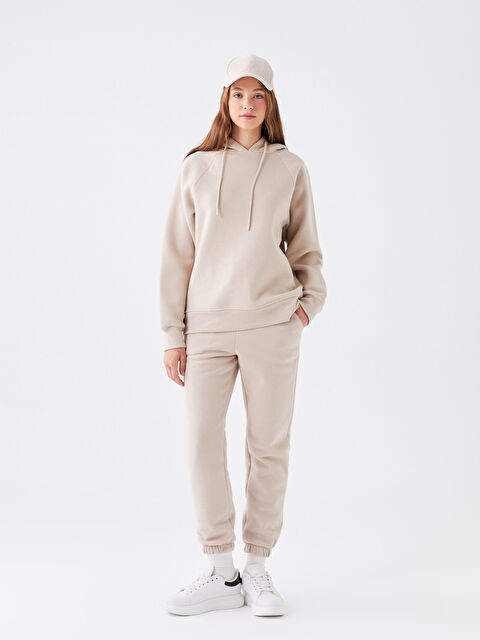 LCW Vision Düz Oversize Kadın Kalın Hoodie - W3CV56Z8-FKQ