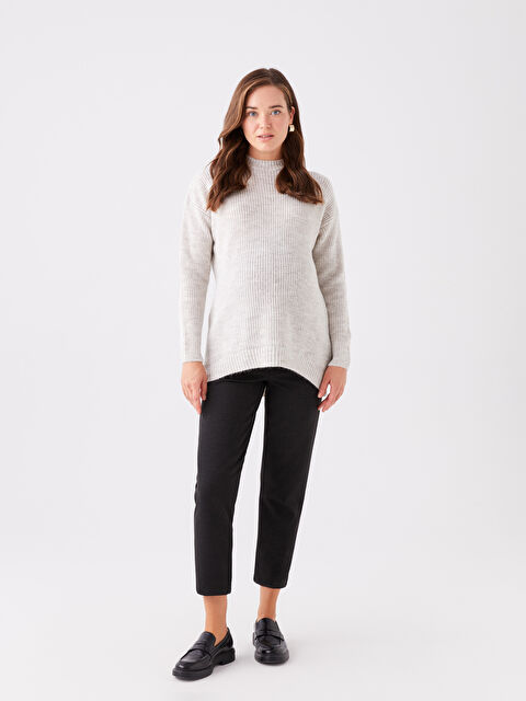 LCWAIKIKI Maternity Beli Lastikli Rahat Kalıp Hamile Pantolon - W3DB87Z8-CVL