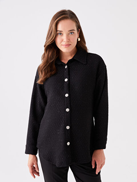 LCWAIKIKI Maternity Düz Uzun Kollu Hamile Tüvit Gömlek Ceket - W3DE46Z8-CVL