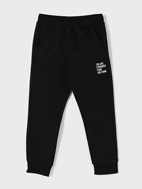 LCW Kids Elasticated Waist Relaxed Fit Boys' Jogger Sweatpants - W3DE76Z4-CVL