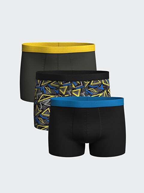 LC WAIKIKI Standart Kalıp Pamuklu Esnek Erkek Boxer 3'lü - W3DJ94Z8-LQJ