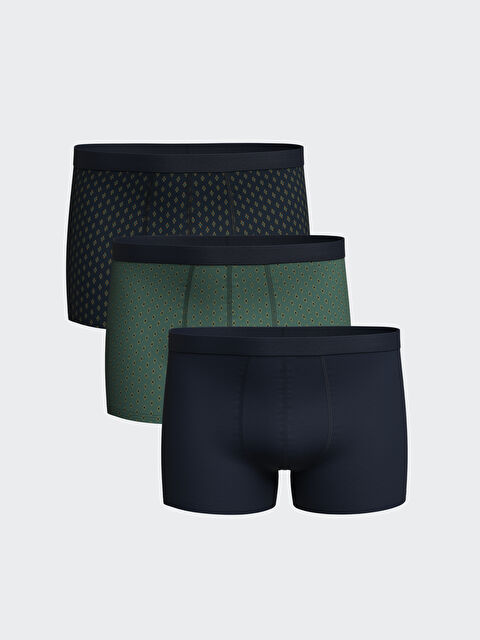 LC WAIKIKI Standart Kalıp Pamuklu Esnek Erkek Boxer 3'lü - W3DK27Z8-LSJ