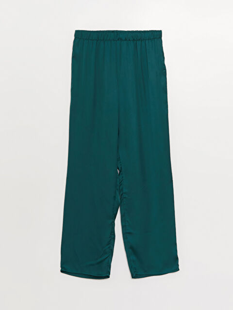 LCW DREAM Beli Lastikli Düz Saten Kadın Pijama Alt - W3DN97Z8-JMJ